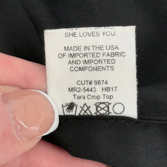 Show Me Your Mumu S Black Floral Sequin Tara Crop Top Festival Party USA Bling - Picture 8 of 8